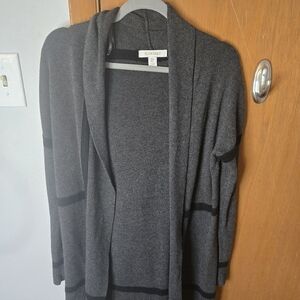 Ellen Tracy Women's Charcoal Gray Cardigan Size Small.